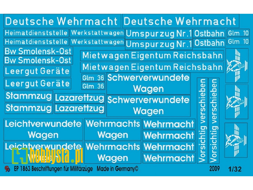 Markings For German Military Trains - zdjęcie 1