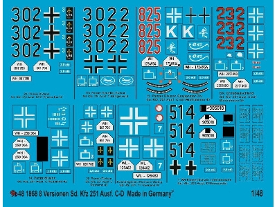 8 Different Sd Kfz 251 Ausf. C And D - zdjęcie 1