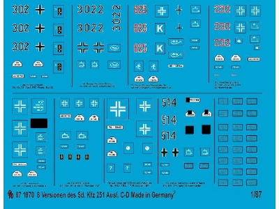 8 Different Sd Kfz 251 Ausf. C And D - zdjęcie 1