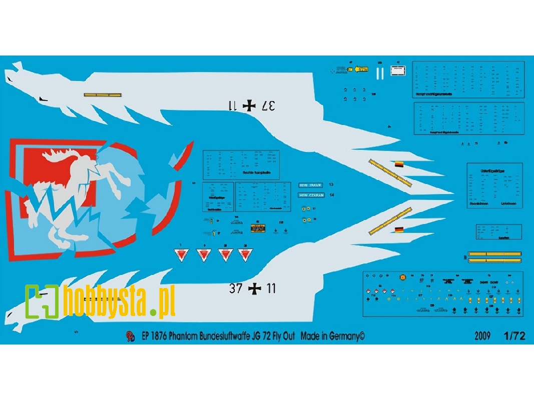 Phantom German Airforce Jg 72 Westphalia Fly Out Identifier 37-11 - zdjęcie 1