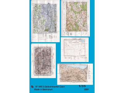 5 Battle Maps Of The Caen Area - zdjęcie 1