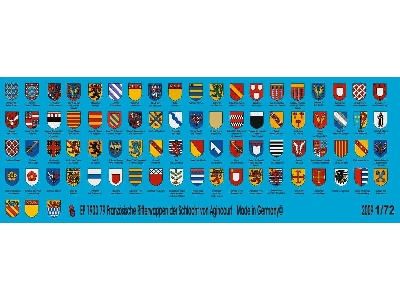 79 Different French Knight Shields Of The Battle Of Crecy - zdjęcie 1