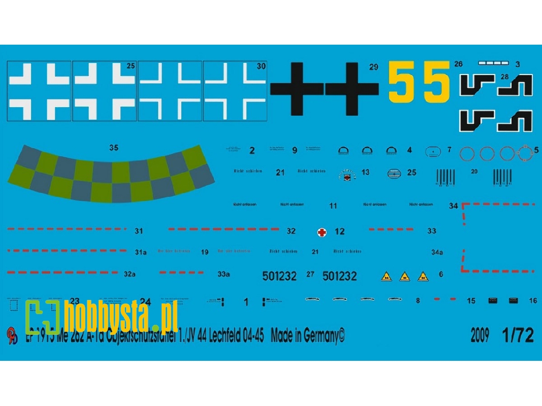 Me 262 A-1a Objektschutzstaffel 1./Jv 44 Lechfeld 04/45 - zdjęcie 1