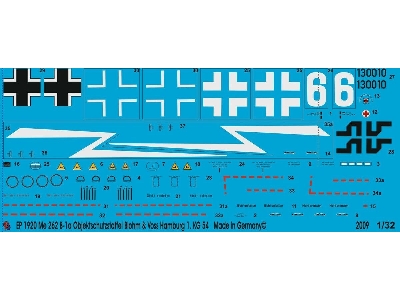 Me 262 B-1a Objektschutzstaffel Blohm And Voss Hamburg 1.Kg 54 11/44 - zdjęcie 1
