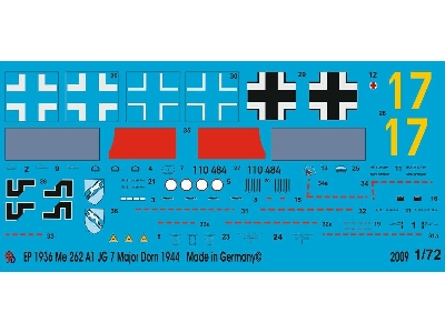 Me 262 A1 Jg 7 Major Dorn 1944 - zdjęcie 1
