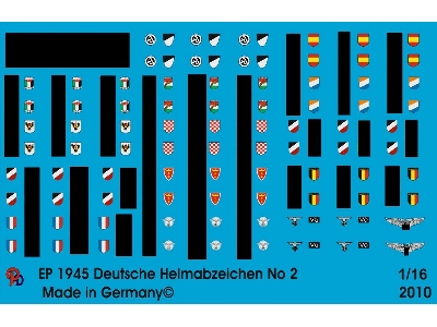 German Steel Helmets European Volunteer Markings No. 2 - zdjęcie 1