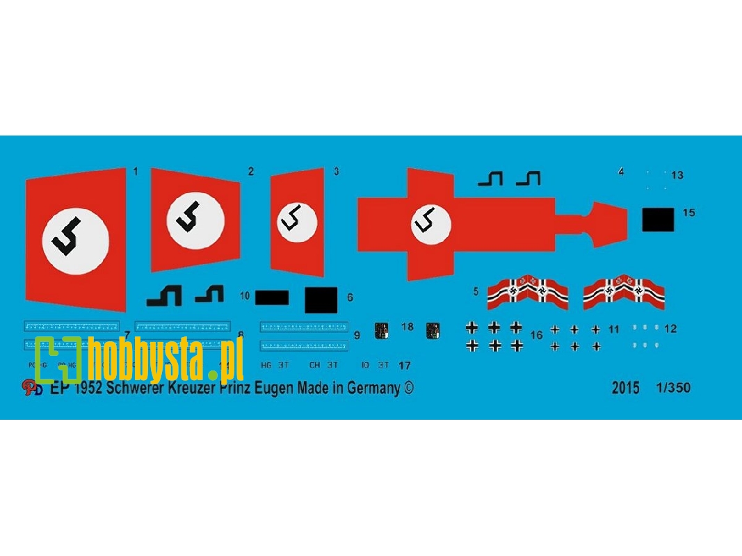 Heavy Cruiser Prinz Eugen - Board Planes And S-boot Markings - zdjęcie 1