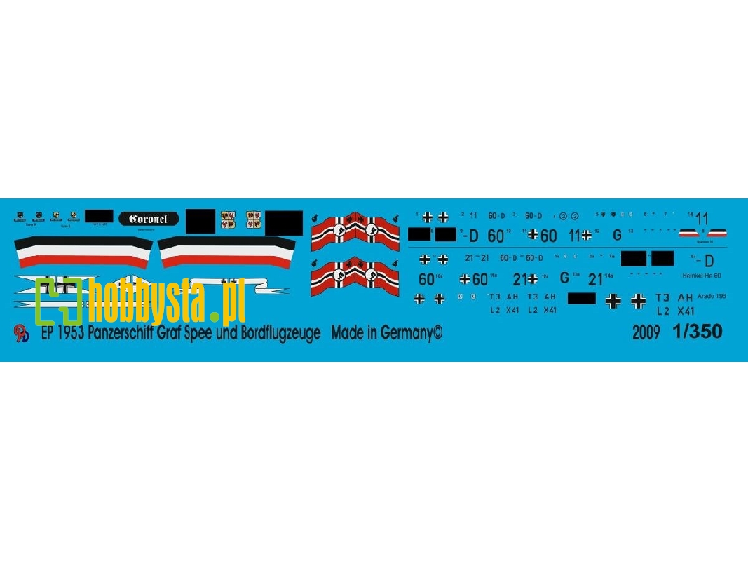 Pocket Battleship Graf Spee Markings And Board Planes - zdjęcie 1