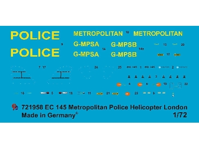 Ec 145 Metropolitan Police Helicopter London - zdjęcie 1