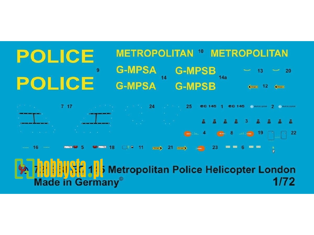 Ec 145 Metropolitan Police Helicopter London - zdjęcie 1