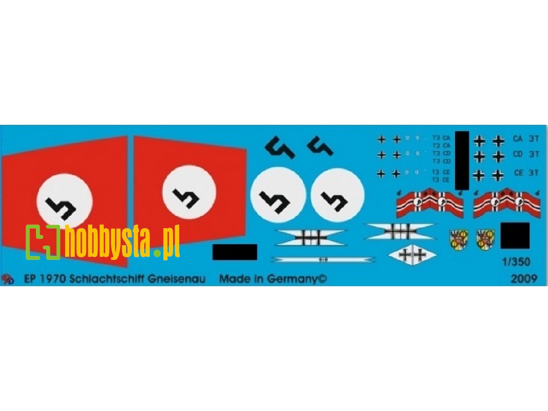 Battleship Gneisenau Markings - zdjęcie 1