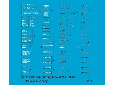 V1 Flying Bomb Markings - zdjęcie 1