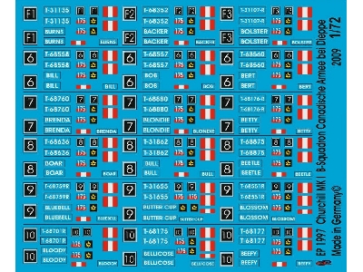Churchill Mk I B-squadron Canadian Army At Dieppe - zdjęcie 1