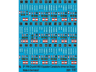 Churchill Mk I B-squadron Canadian Army At Dieppe - zdjęcie 1
