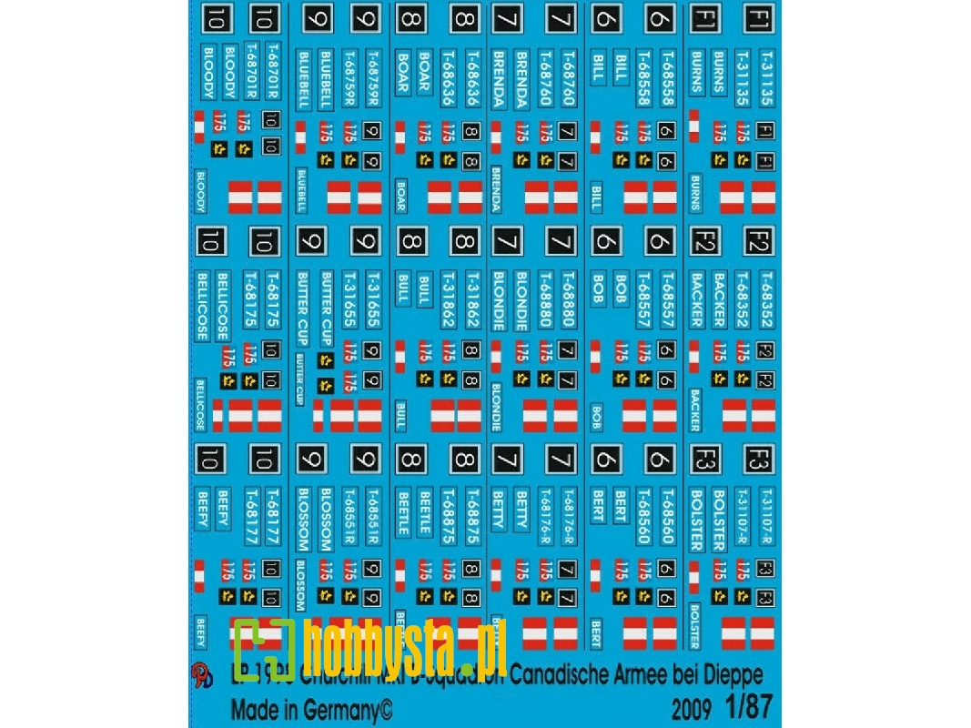 Churchill Mk I B-squadron Canadian Army At Dieppe - zdjęcie 1