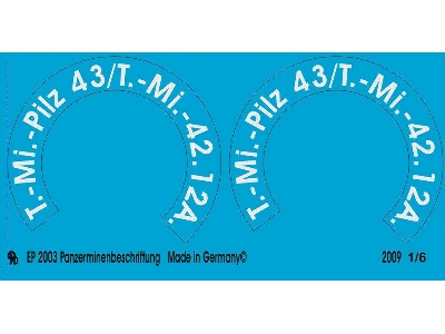 Markings For German Tank Mine Pilz 43/T.-mi-42.124 - zdjęcie 1