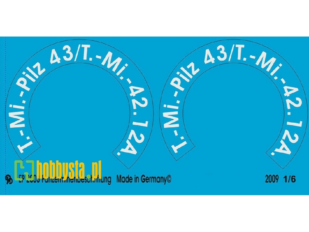 Markings For German Tank Mine Pilz 43/T.-mi-42.124 - zdjęcie 1