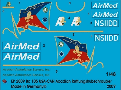 Bo 105 Usa-can Acadian Rescue Helicopter - zdjęcie 1