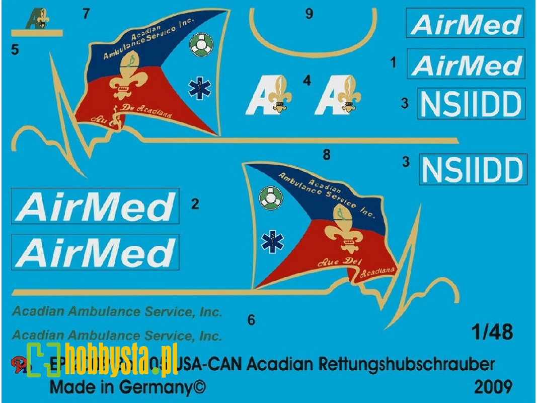 Bo 105 Usa-can Acadian Rescue Helicopter - zdjęcie 1