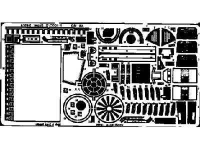  F-100C/ D 1/48 - Monogram - blaszki - zdjęcie 1