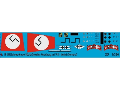 Heavy Cruiser Blücher, Operation Weserübung June 1940 - zdjęcie 1