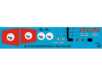 Battleship Gneisenau Markings - zdjęcie 1