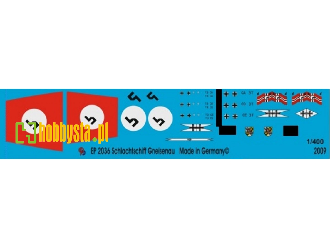Battleship Gneisenau Markings - zdjęcie 1