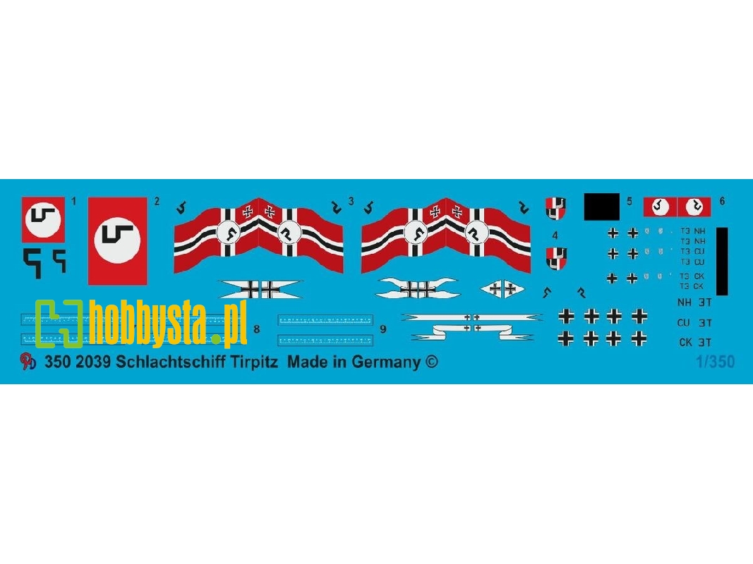 Battleship Tirpitz Markings - zdjęcie 1