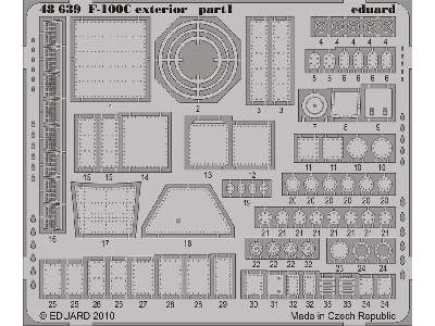  F-100C exterior 1/48 - Trumpeter - blaszki - zdjęcie 2