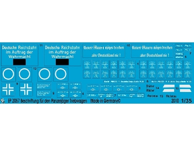Markings For The Panzerjäger Triebwagen 51 For Trumpeter - zdjęcie 1