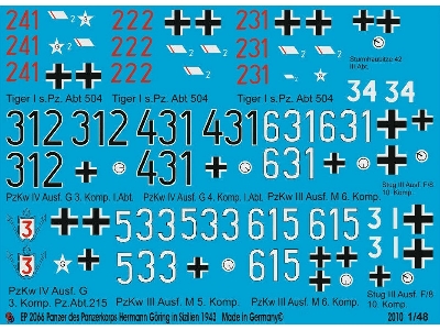 Tank Markings Of The Panzerkorps Hermann Göring In Italy 1943 - zdjęcie 1