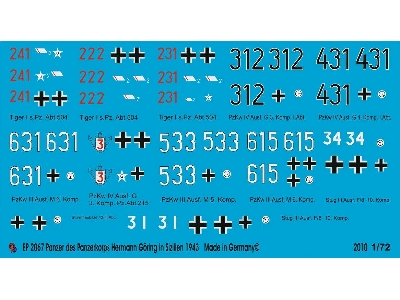 Tank Markings Of The Panzerkorps Hermann Göring In Italy 1943 - zdjęcie 1