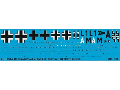 Ju 88 A-5 Hauptmann Jochen Helbig 4./Lg1 Orleans-bricy 1940 - zdjęcie 1