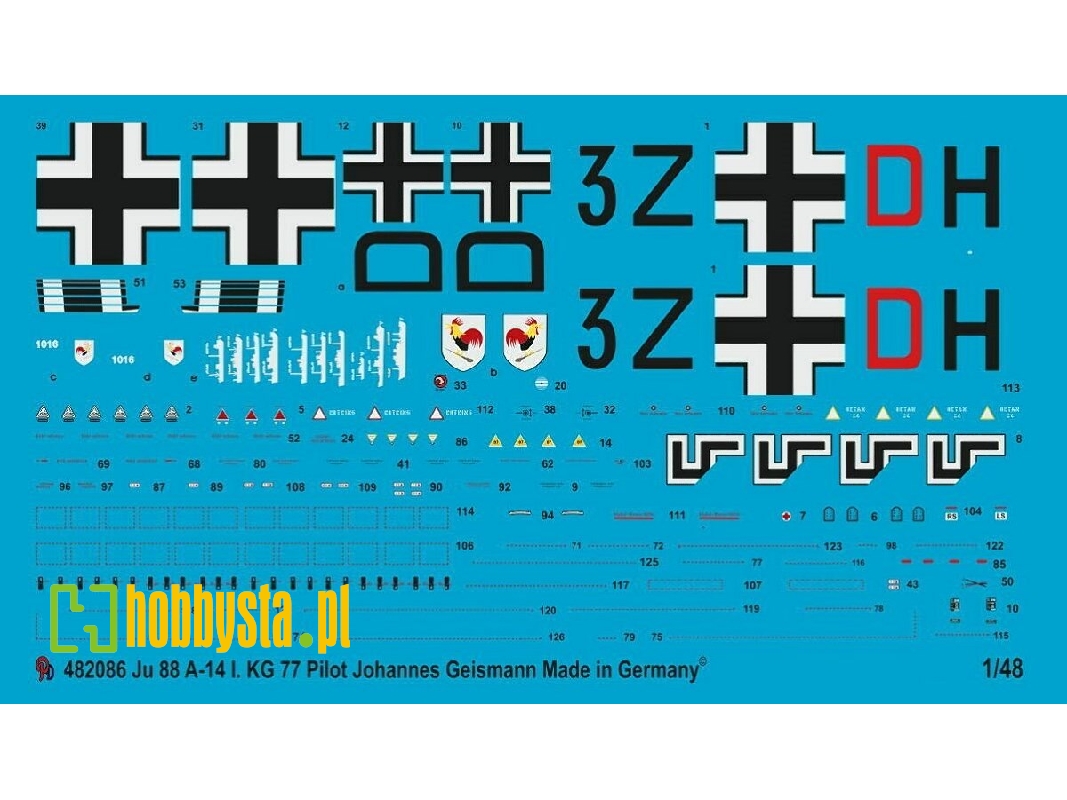 Ju 88 A-14 I Kg 77 Johannes Geismann - zdjęcie 1