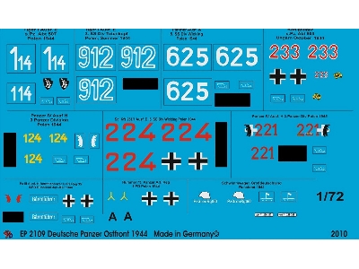 German Tank Markings Russia 1944 - zdjęcie 1