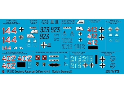 German Tank Markings Russia 1943-1944 - zdjęcie 1