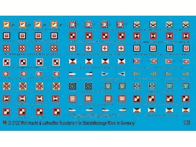 Standarts For Vehicles Of Wehrmacht Airforce And Waffen Ss - zdjęcie 1