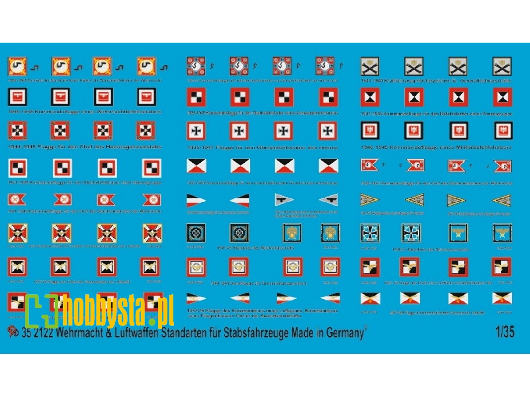 Standarts For Vehicles Of Wehrmacht Airforce And Waffen Ss - zdjęcie 1