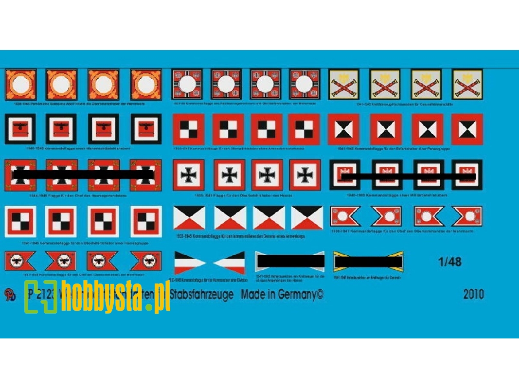 Standarts For Vehicles Of Wehrmacht Airforce And Waffen Ss - zdjęcie 1