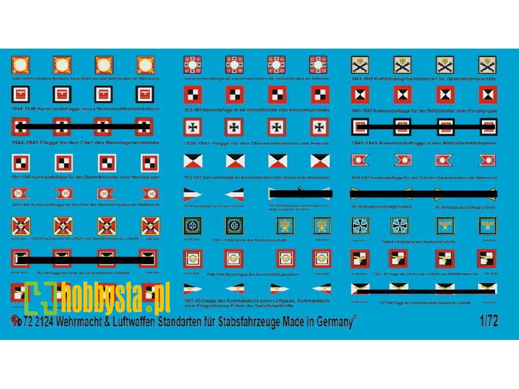 Standarts For Vehicles Of Wehrmacht Airforce And Waffen Ss - zdjęcie 1