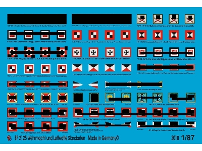 Standarts For Vehicles Of Wehrmacht Airforce And Waffen Ss - zdjęcie 1