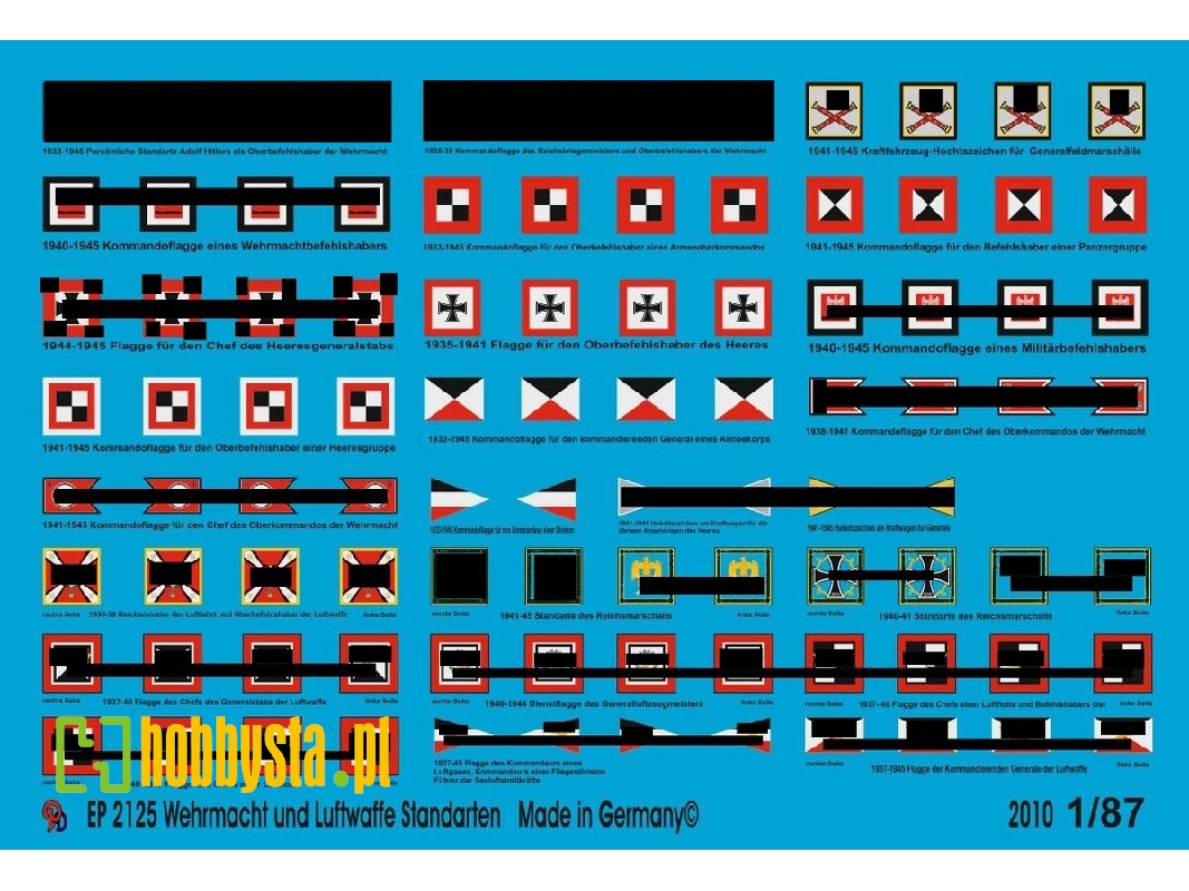 Standarts For Vehicles Of Wehrmacht Airforce And Waffen Ss - zdjęcie 1