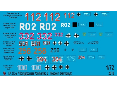 7 Different Panther Tank Markings No. 2 - zdjęcie 1