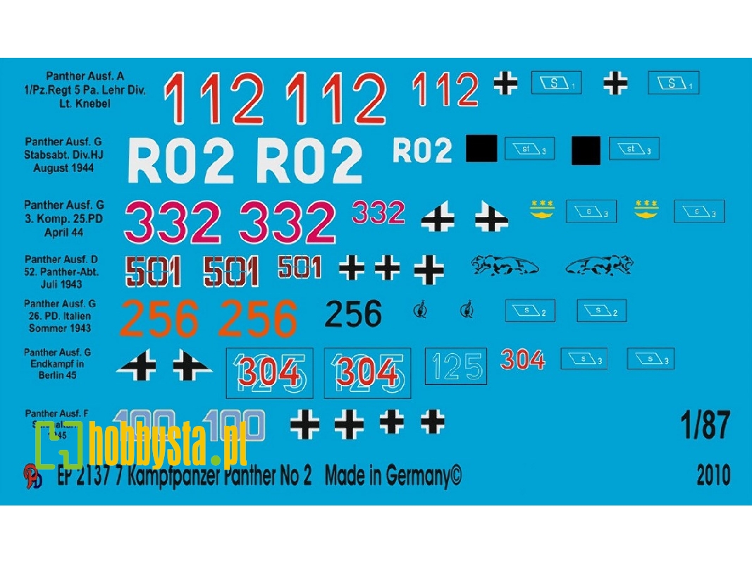7 Different Panther Tank Markings No. 2 - zdjęcie 1