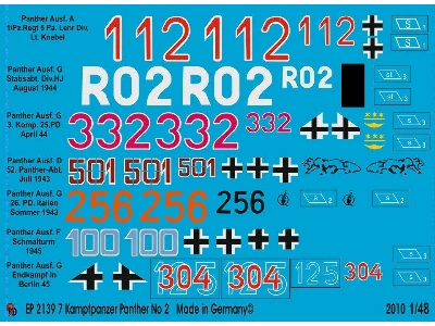 7 Different Panther Tank Markings No. 2 - zdjęcie 1