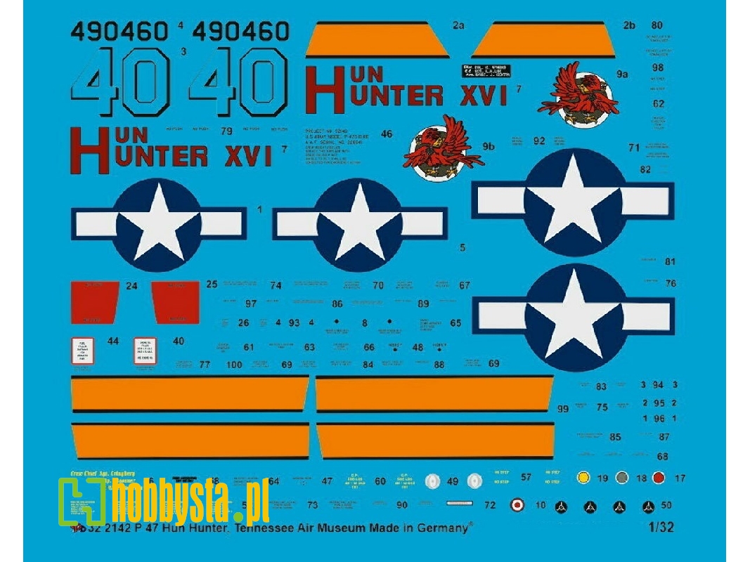 P 47 Hun Hunter Xvi, Museum Plane Tennessee Air Museum - zdjęcie 1