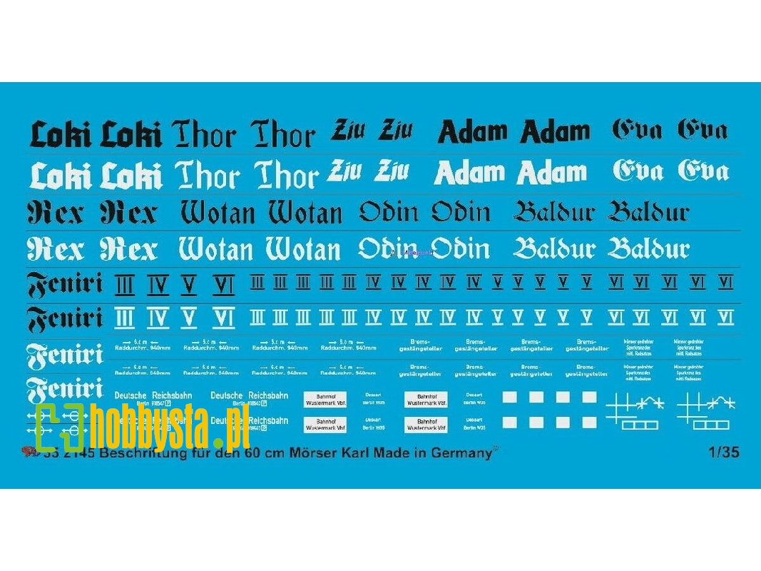 Markings For The MĂ¶rser Karl - zdjÄ™cie 1