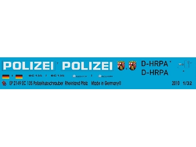 Ec 135 Police Helicopter Rhineland-palatinate D-hrpa - zdjęcie 1