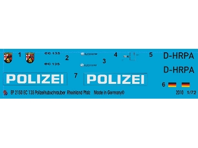 Ec 135 Police Helicopter Rhineland-palatinate D-hrpa - zdjęcie 1