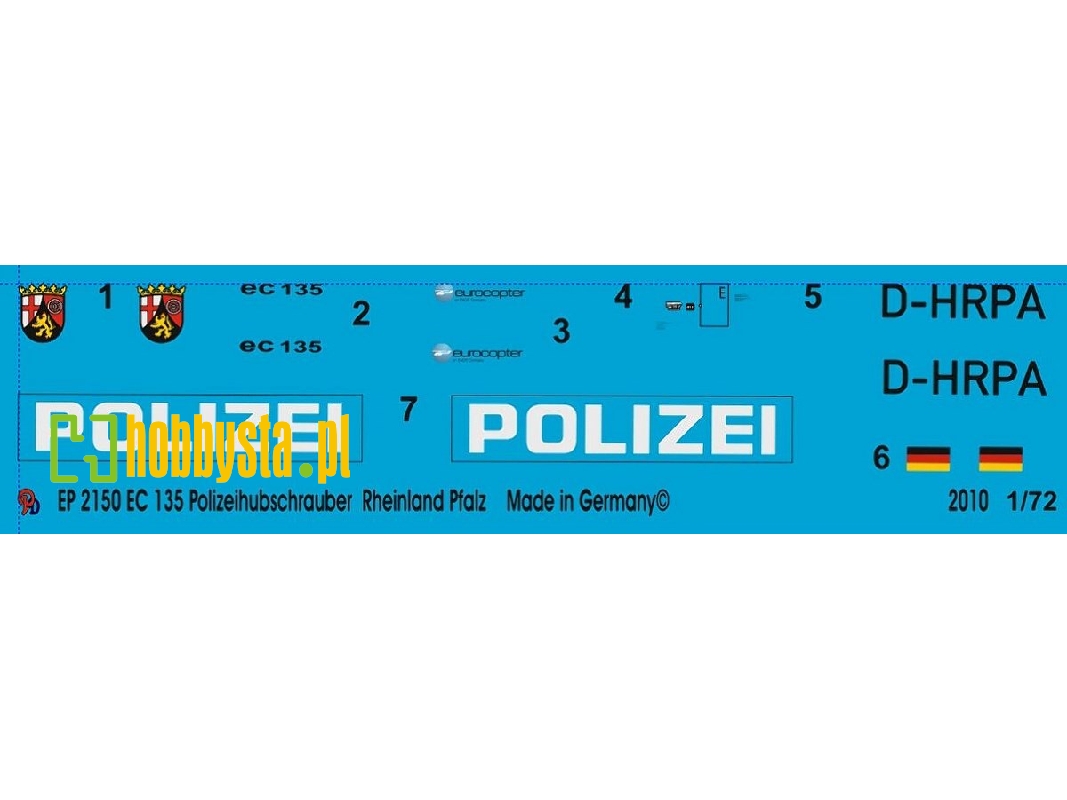 Ec 135 Police Helicopter Rhineland-palatinate D-hrpa - zdjęcie 1